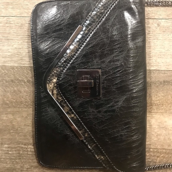 BCBGeneration Faux Snakeskin Chain Shoulder Purse - Picture 4 of 10